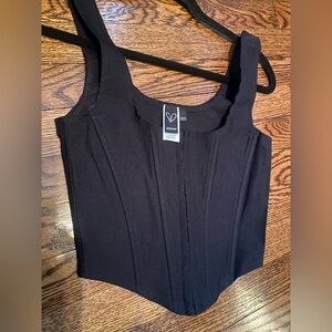 Windsor Black Corset Top